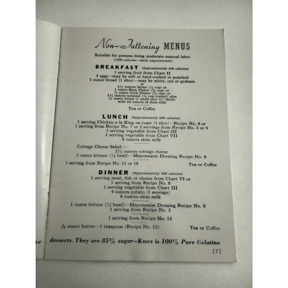 Vintage Cook Book Control Your Weight with Knox Gelatine Recipes (bb2) - Picture 10 of 10